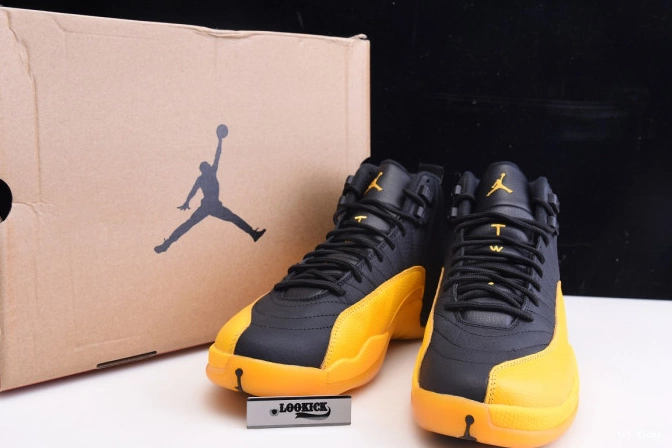 Air University 130690-070 Gold Jordan 12 Black Retro 0724